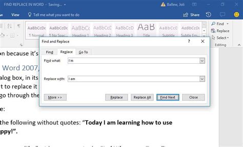How to Find and Replace in Word (and Use .